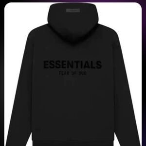 Essentials Fear of God Black Hoodie
